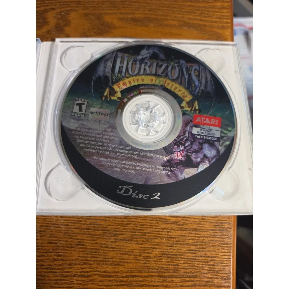 Horizons Empire Of Istaria (PC CD-ROM‎ Atari 2003) 2 CD Set